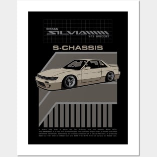 Silvia S13 (beige) Posters and Art